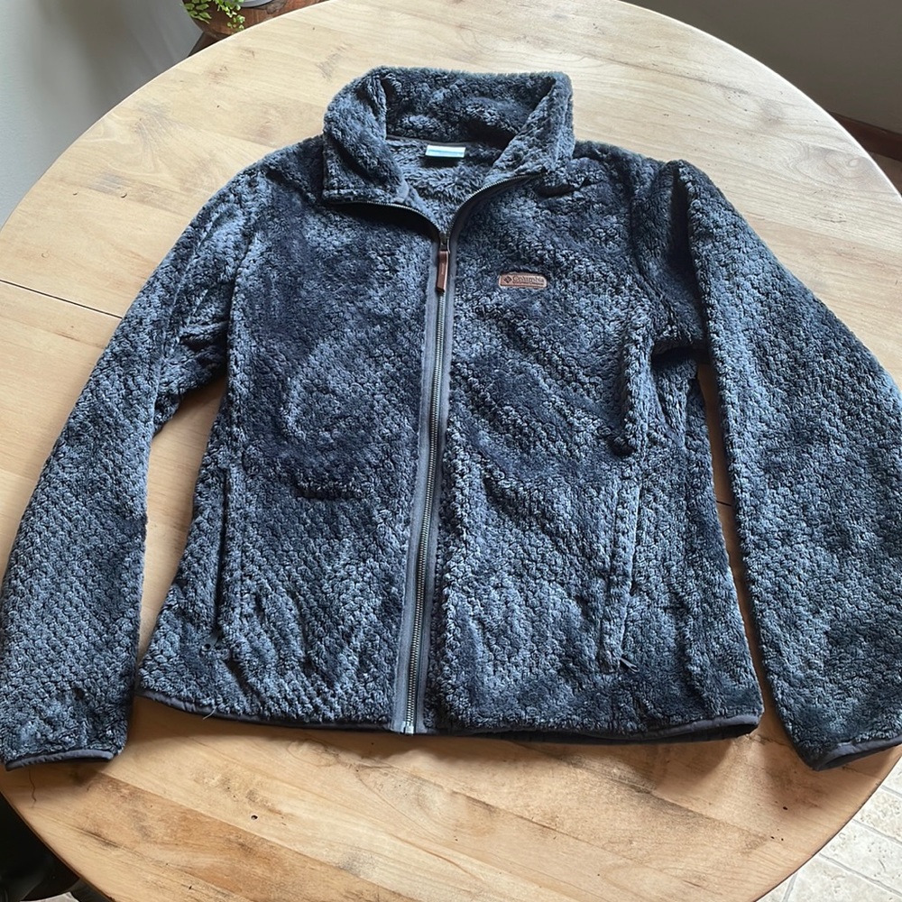 Womens Columbia full zip coat, size Large